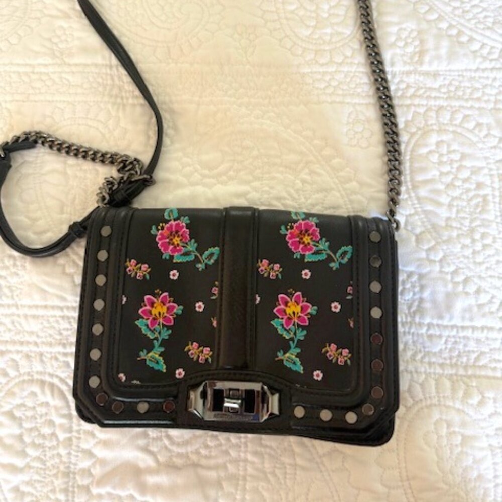 small rebecca minkoff crossbody bag floral print
